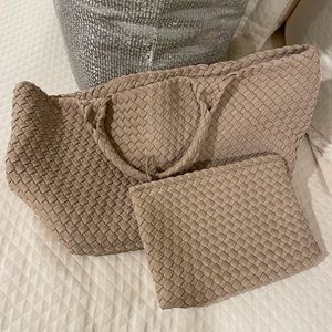 Naghedi St Barthes medium tote. Ecru